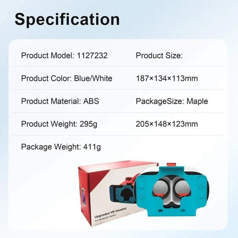 Upgraded VR Headset for Nintendo Switch & Switch OLED Model